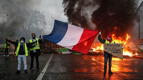 Yellow-vest revolt in France