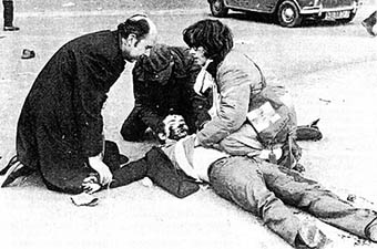 Bloody SundaY in occupied Ireland when the British Army cold-bloodedly shot over a dozen unarmed protestors