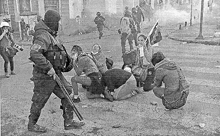 Boliva's violent coup