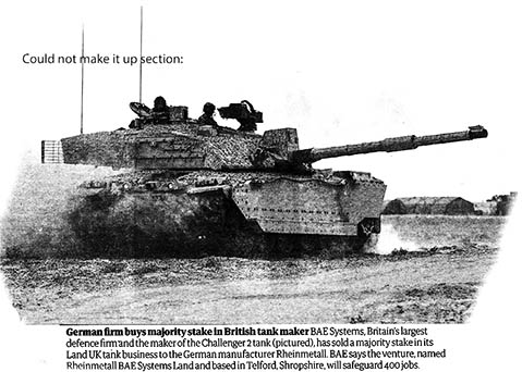 British tank maker now German owned