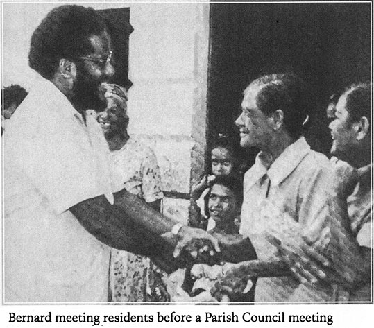 Grenada Bernard Coard meeting residents