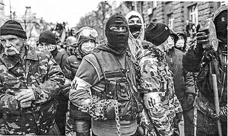 Ukraine - Azov Nazi intimidation