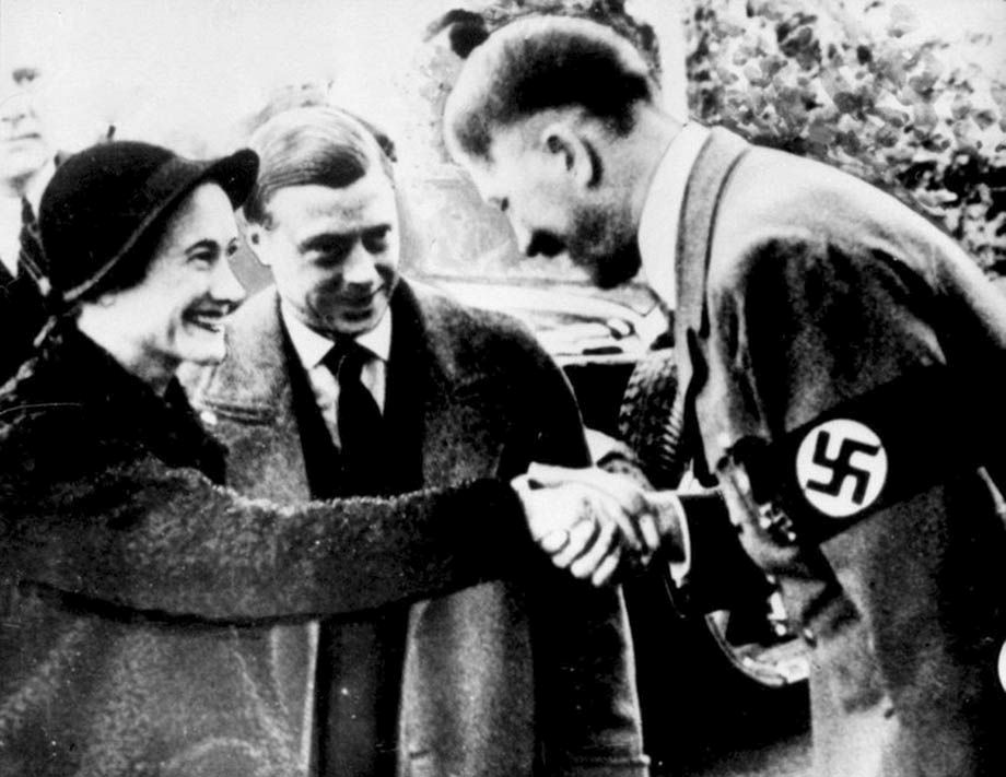 Duke of Windsor (Edqard Viiith) meets with Hiller - the British ruiling class considered trying to use Nazism pre-WW2